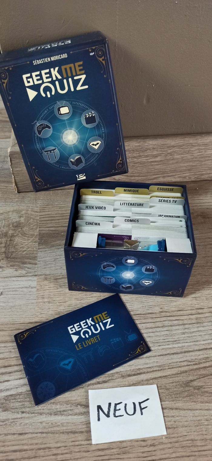 Jeu cartes ambiance quizz geek