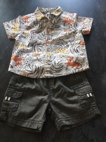 Ensemble chemise/short été