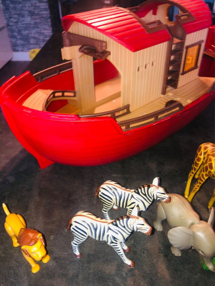 Arche de Noé Playmobil très bon état 4 paires d’animaux et pont inclus - photo numéro 6