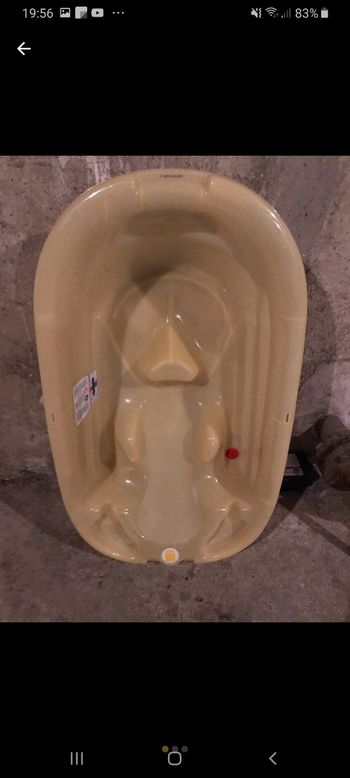 Baignoire ergonomique pour bébé avec transat intégré OK Baby en très bon état 