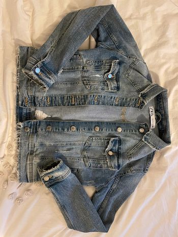 Veste en jean bleu