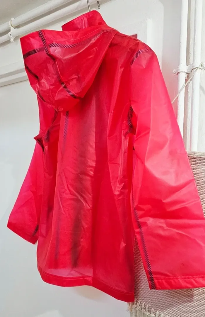 Imper Ciré Parka Trench Déperlant Petit Bateau Taille 12 ans - photo numéro 5