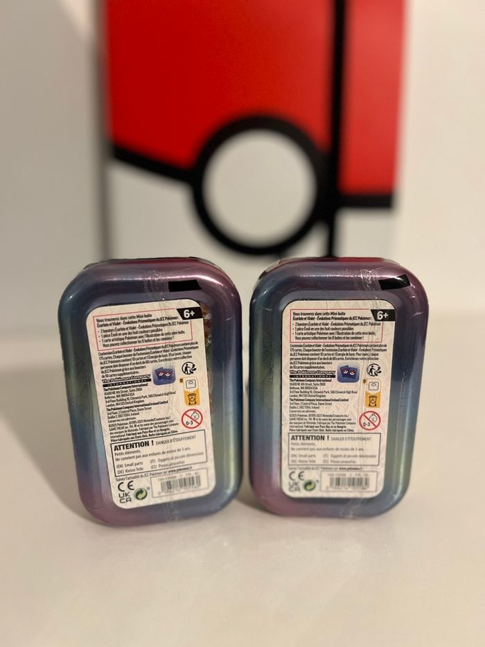 Lot de 2 mini tins évolutions prismatiques ev8.5 pyroli givrali - photo numéro 2