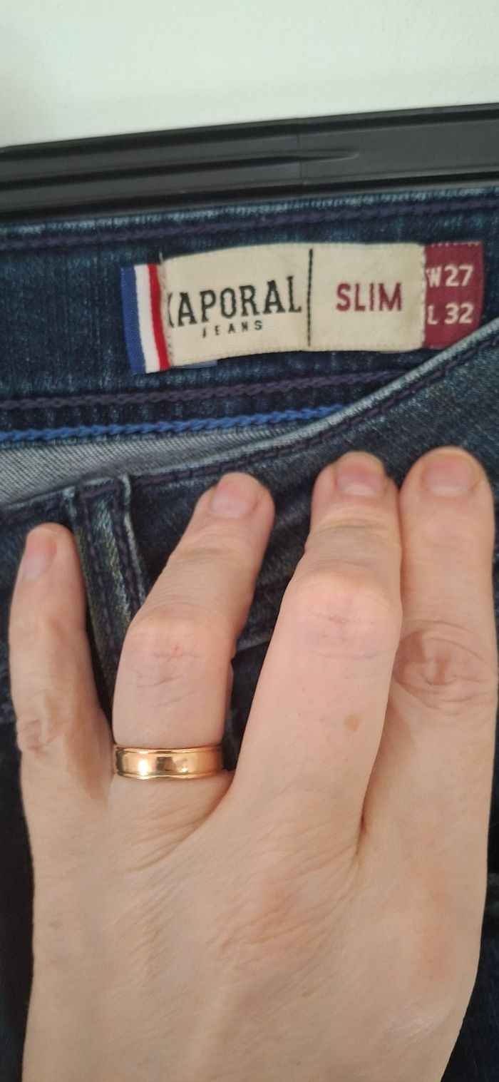 Jean homme Kaporal Slim Taille W27 L32 - Style Déchiré - Bon État - photo numéro 7