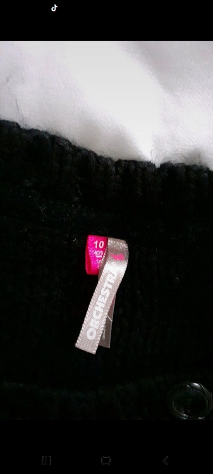 Robe 👗 en laine noir pailleté - photo numéro 4