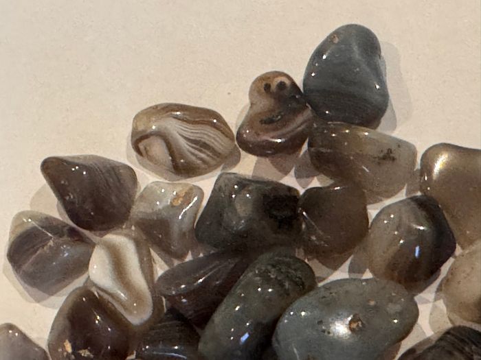 Lot de 160 g d’Agates du Botswana – Pierres roulées naturelles – 150 g + 10 g offert - photo numéro 7