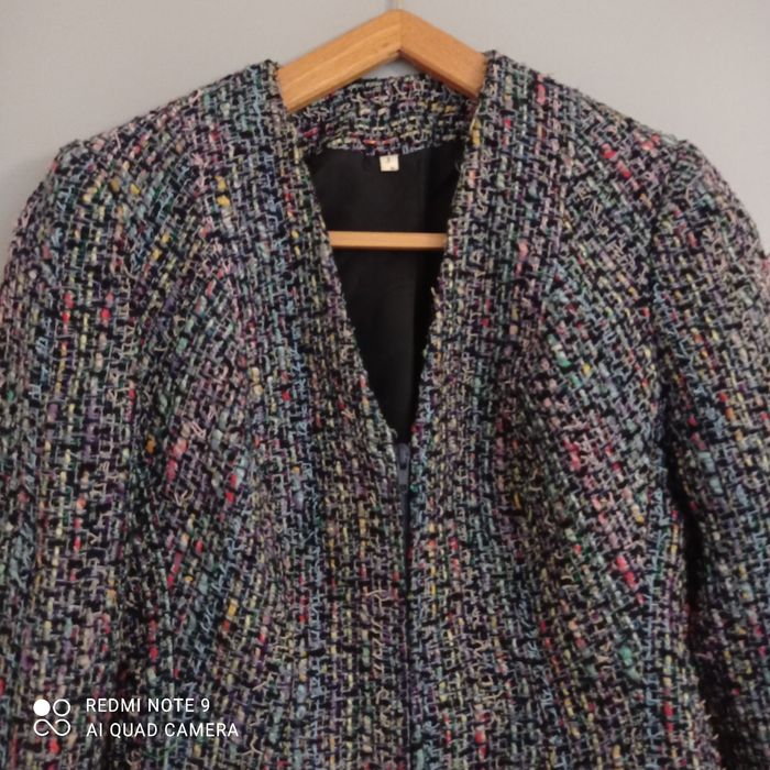 Veste bleu chiné t36 - photo numéro 2