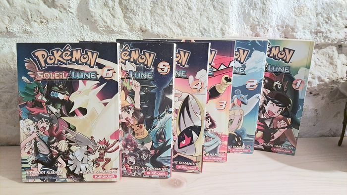 Lot mangas Pokémon Soleil & Lune – Tomes 1 à 6 – Très bon état - photo numéro 3