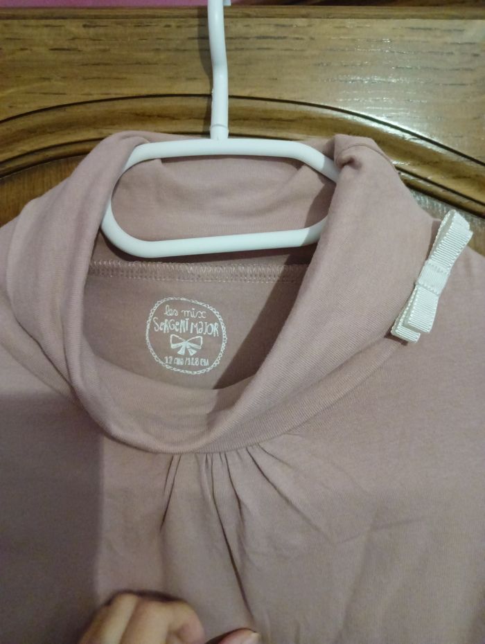 Col roulé Sergent Major 12 ans vieux rose - photo numéro 3