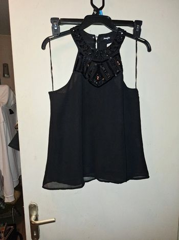 Top noir transparent S jennyfer