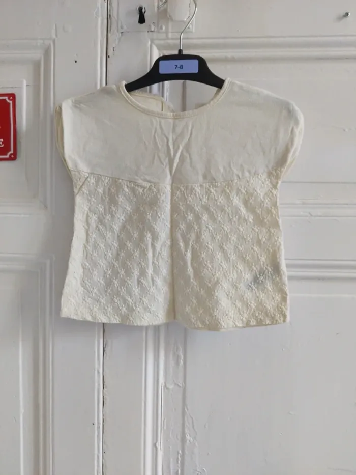 Top jaune pâle Tex 9 mois