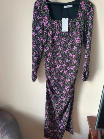Robe mango fleurie