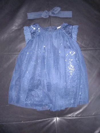 Ensemble robe et bandeau 6 mois