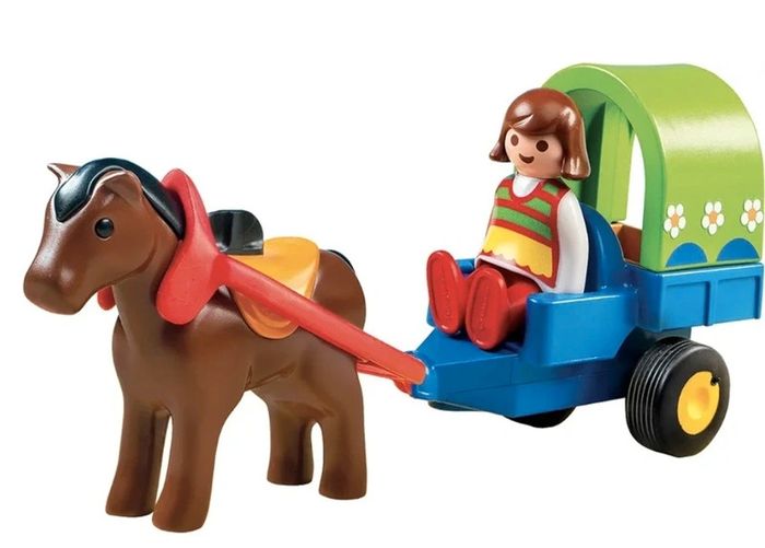Playmobil 1.2.3 Chariot poney 6779