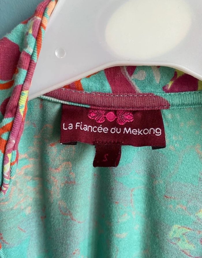 Robe cache cœur motif fleurie fiancée du Mékong - photo numéro 3