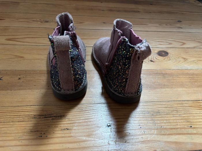 Bottines violettes paillette - photo numéro 2