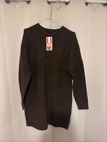 Robe pull marron