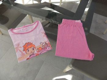 Pyjama fille manches courtes 8 ans