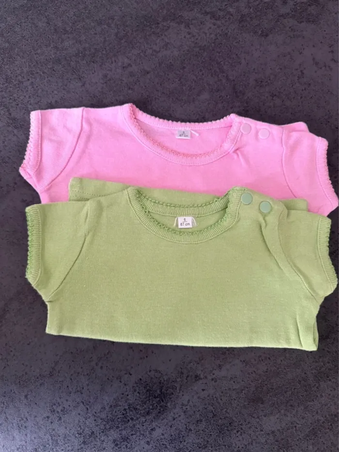 Lot de 2 t-shirt 6 mois - photo numéro 2