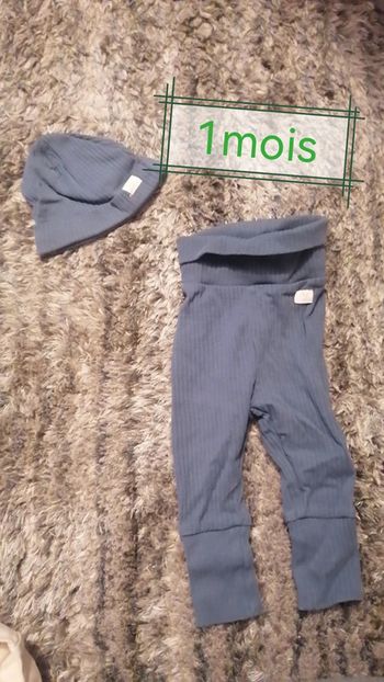 Legging et bonnet 1mois