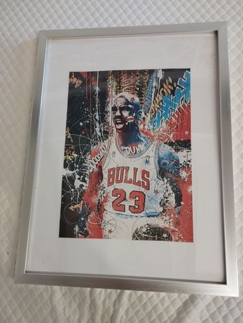 Cadre avec affiche basket 32x 42 cm