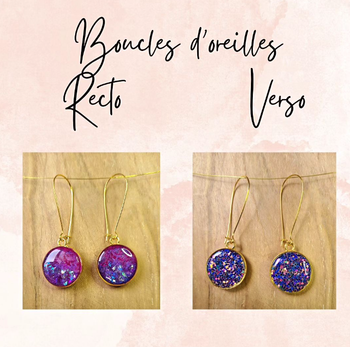 Boucles d'oreilles " reversible"
