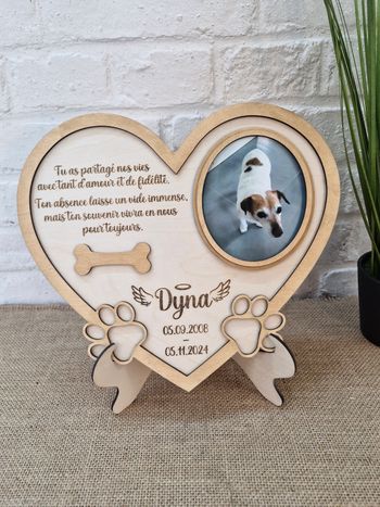 Cadre hommage chien