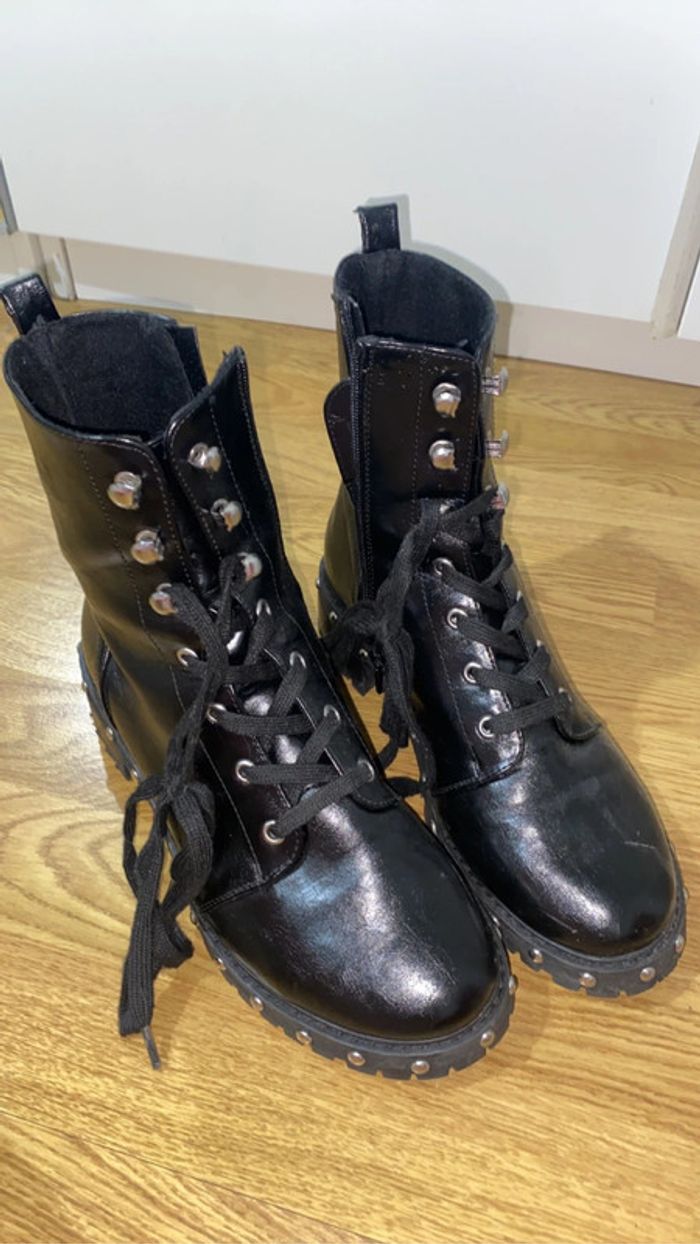 Bottes en cuir femme - photo numéro 4