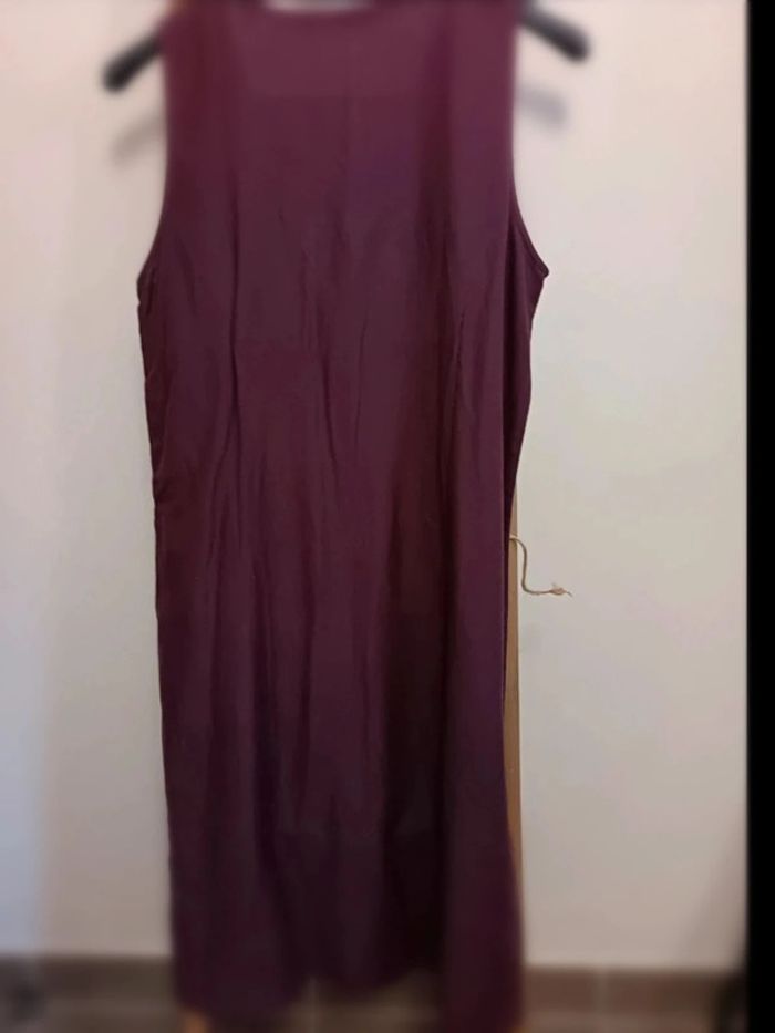 Robe longue aubergine - photo numéro 2