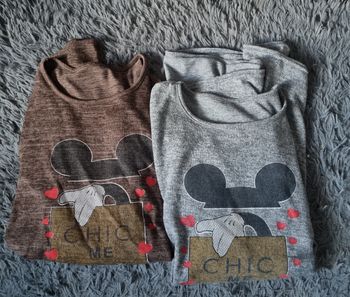 Lot 2 pulls imprimé Mickey taille 54-58
