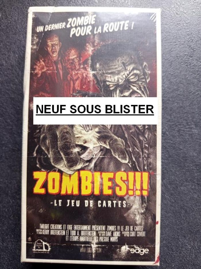 Jeu de cartes - Zombies !!! - Neuf sous blister