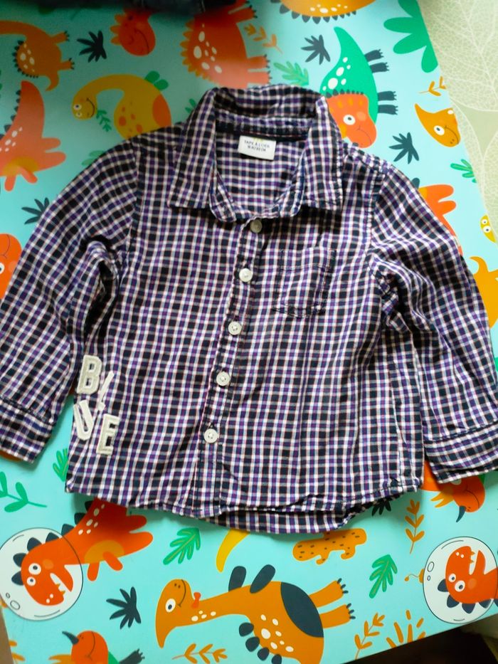 Chemise tao à carreaux