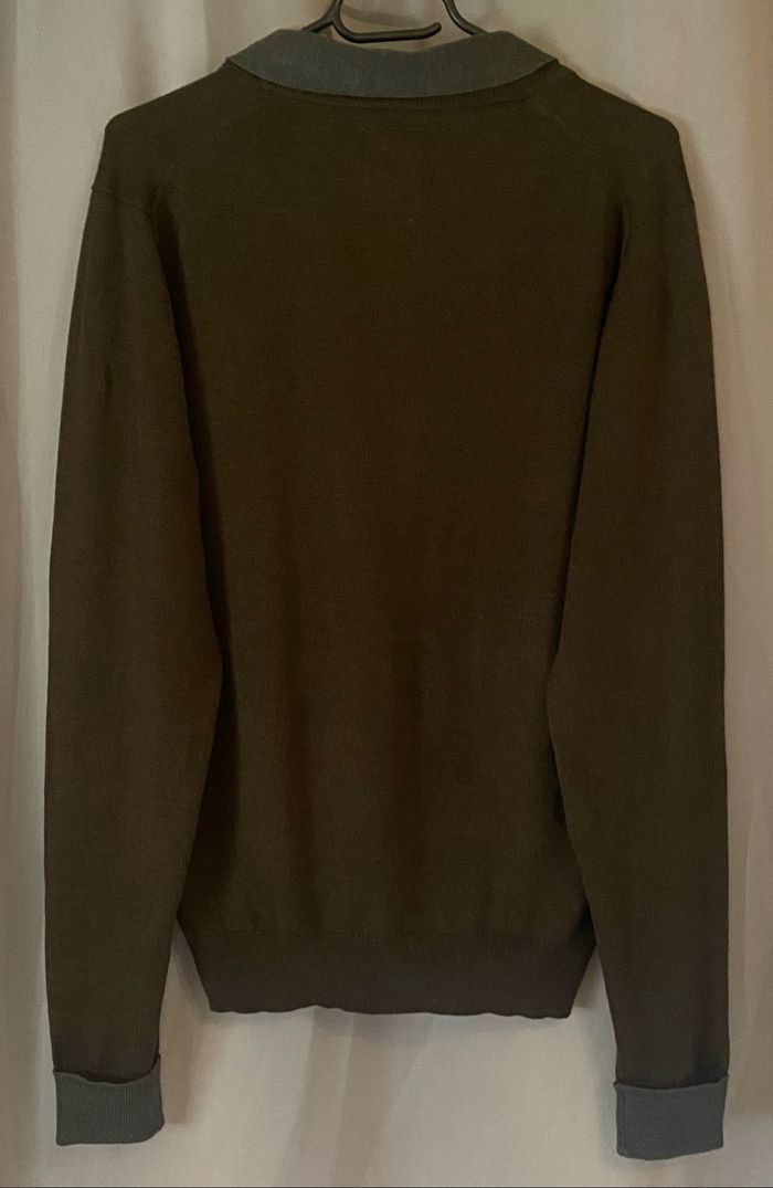 Gilet en laine »Devred »marron et gris - photo numéro 2