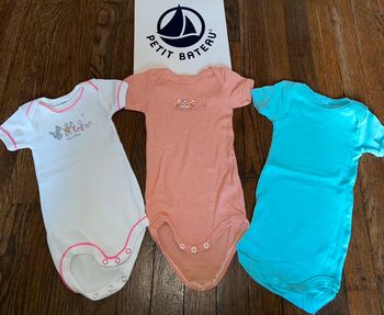 Lot body petit bateau  3 mois