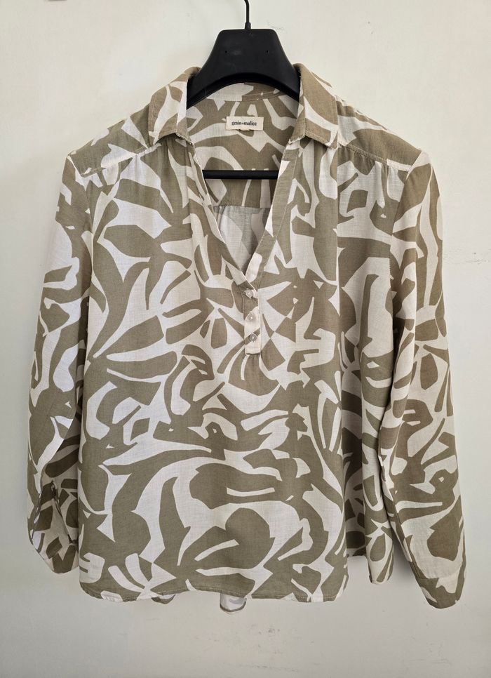 📌 Blouse Imprimé Abstrait Grain de Malice - photo numéro 7