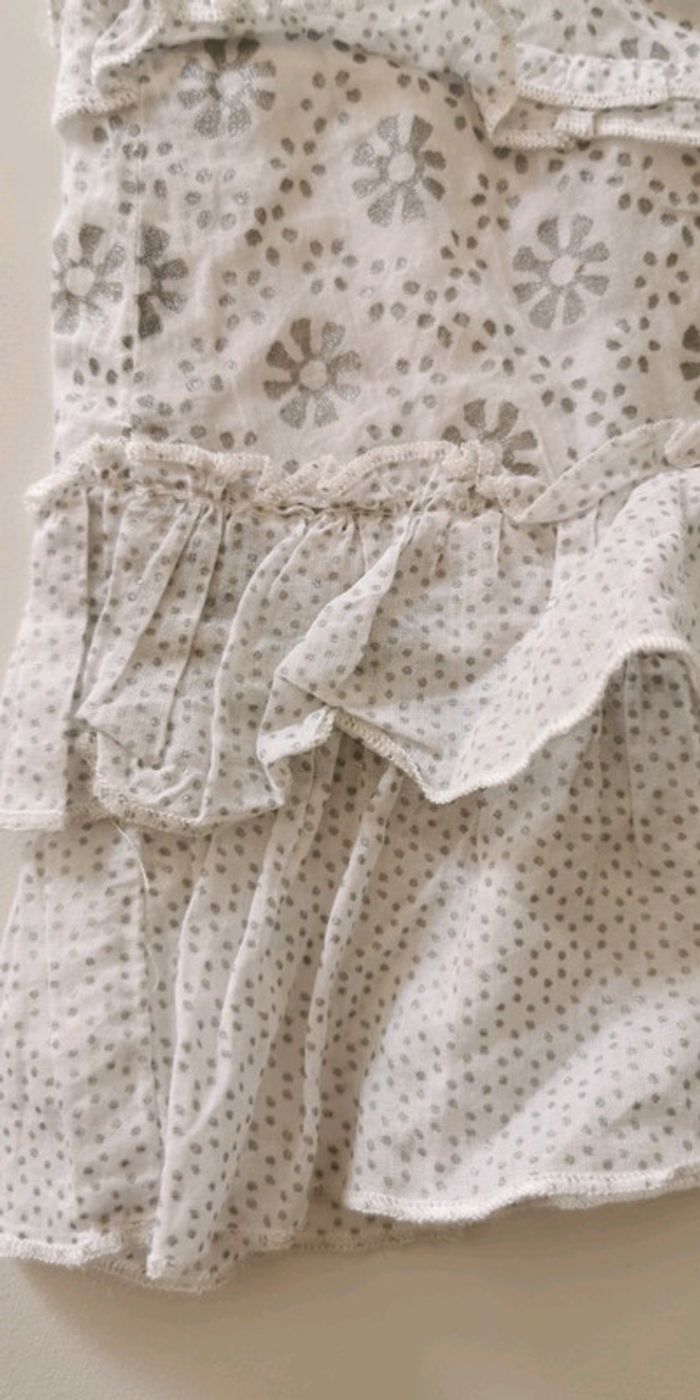 Robe fille blanche et grise 3 ans Adélie - photo numéro 3