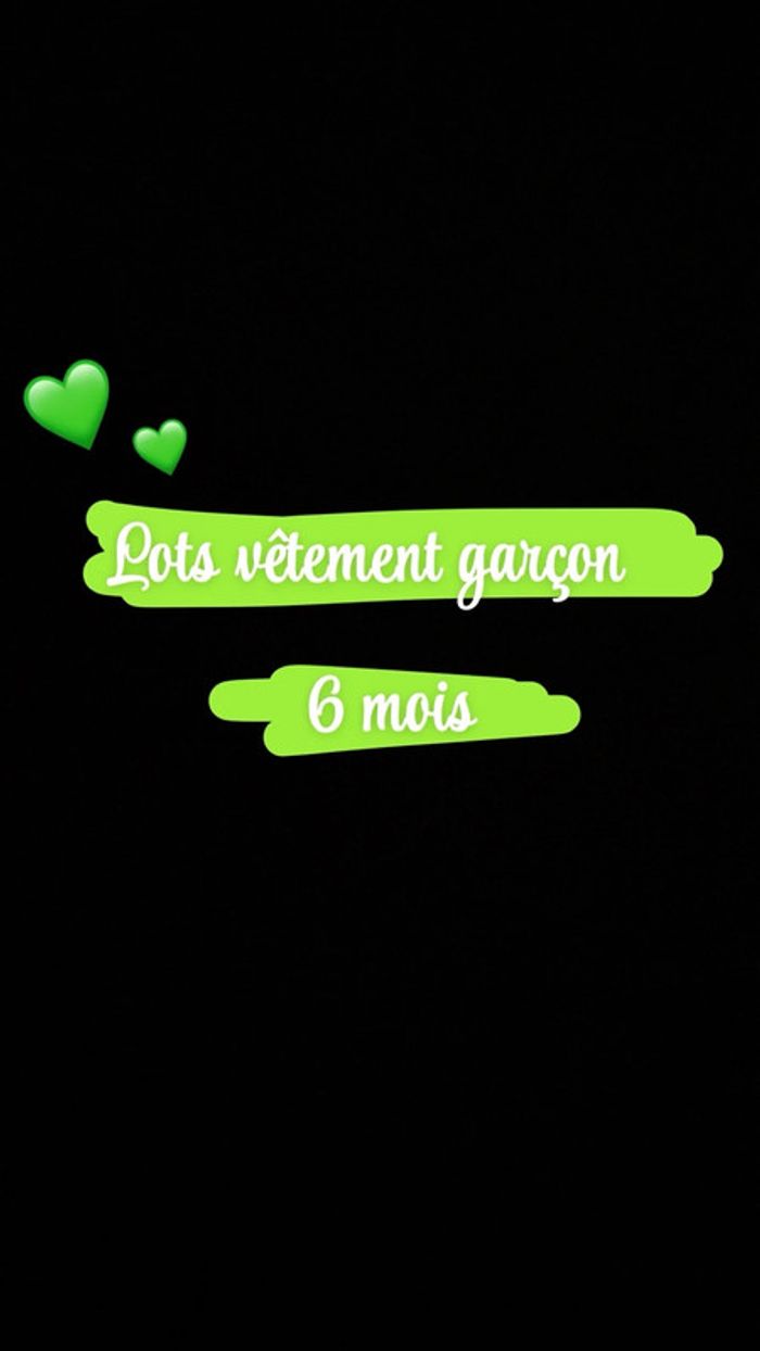 Lots vêtements garçon
