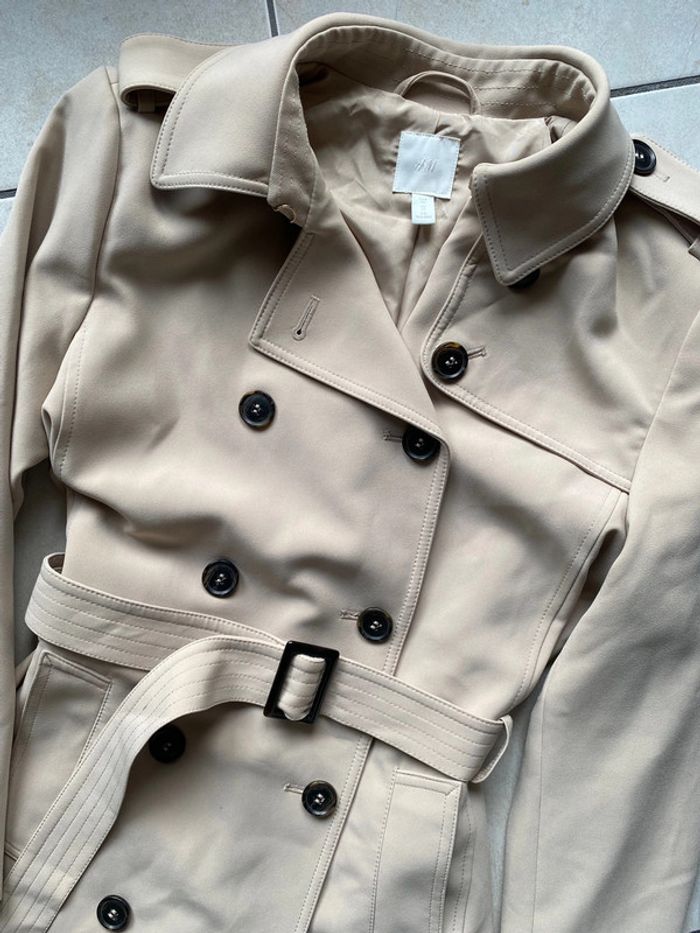 Trench coat femme beige H&M 38 - photo numéro 5