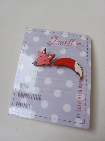 Boucles renard en bois leger - Neuf