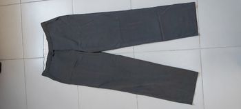 Pantalon de costume gris à lignes 46