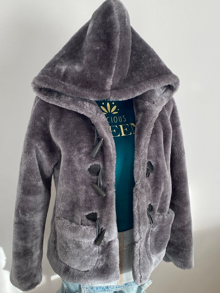 Veste Manteau Doux Épais Grande Capuche - photo numéro 3
