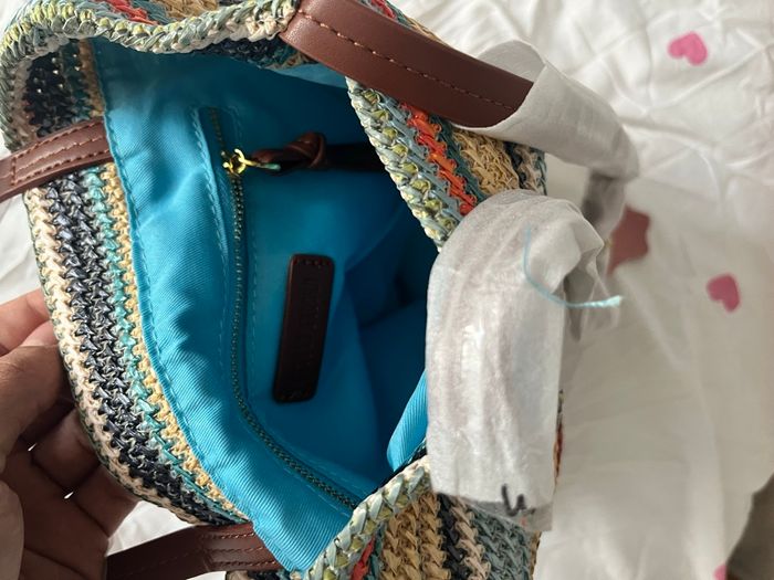 Miu Miu sac cabas en crochet à rayures - photo numéro 6