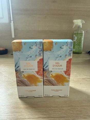 Lot 2 eau de parfum sel d’azur Yves rocher neuf
