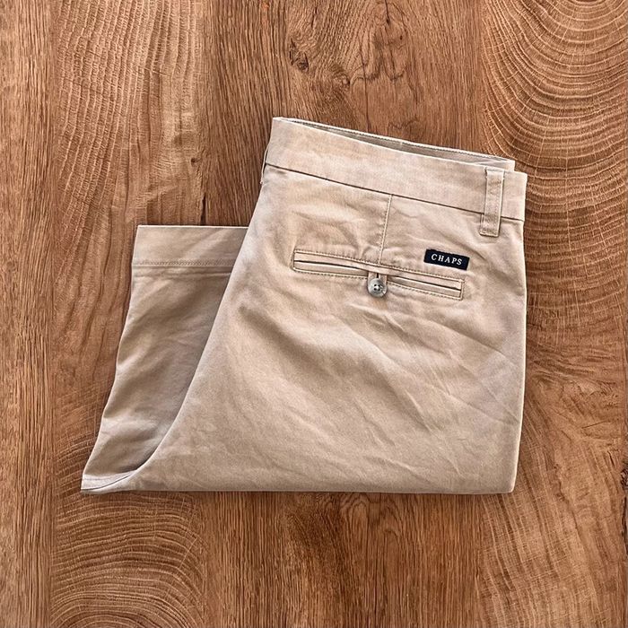 Short chino beige CHAPS pour homme, taille W 33 (42 taille française)