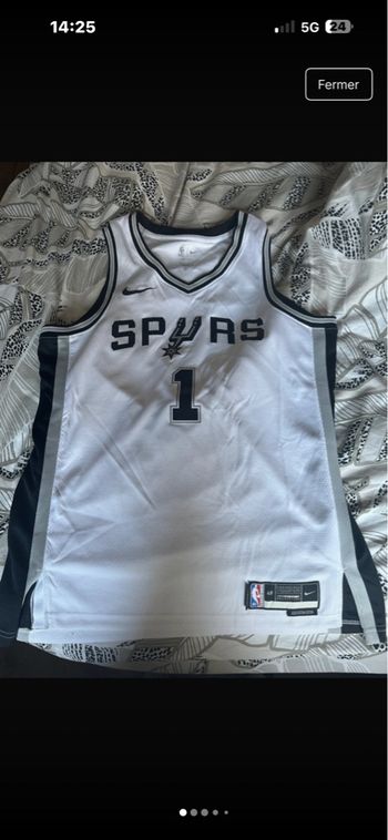 Maillot basket NBA officiel Nike spurs 