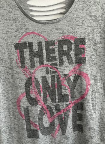 Tee-shirt imprimé avec dos ajouré en V
