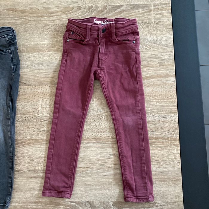 Jean super skinny bordeaux