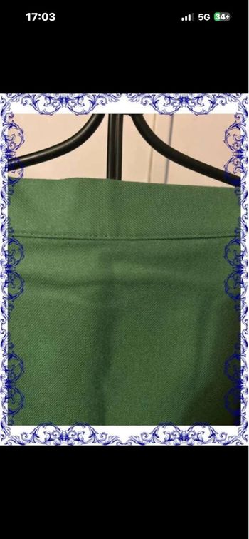 Jupe verte en laine doublée 