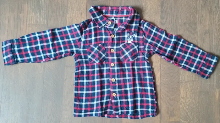 Ensemble salopette + chemise manches longues - photo numéro 5