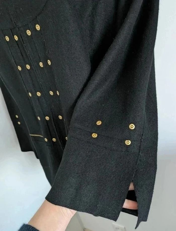 Veste zippée noire - 30% laine - Alain Weiz - taille 52 - photo numéro 3